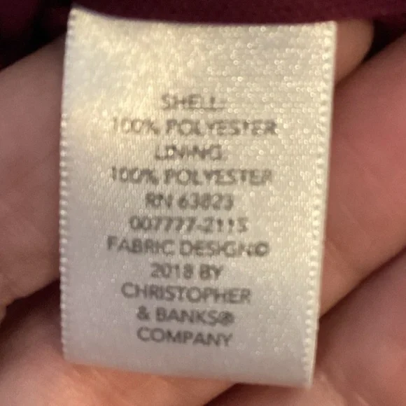 CJ Banks Floral Sleeveless Top in Burgundy and Mustard Size 1X - Picture 8 of 8